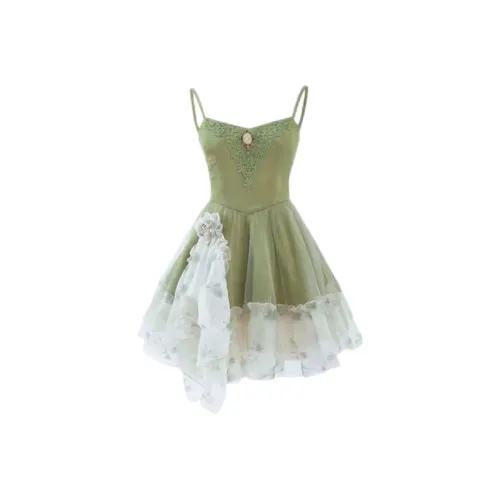 ABBY GODDESS Slip Платье Женское Зеленое