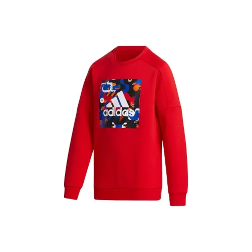 Adidas Свитшот Светло-Красный Подростки