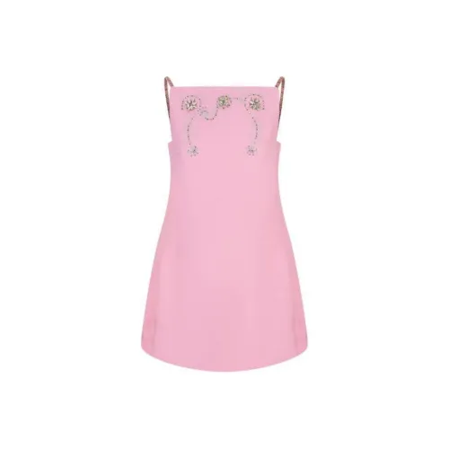 Платье Paco Rabanne Slip Женское Розовое