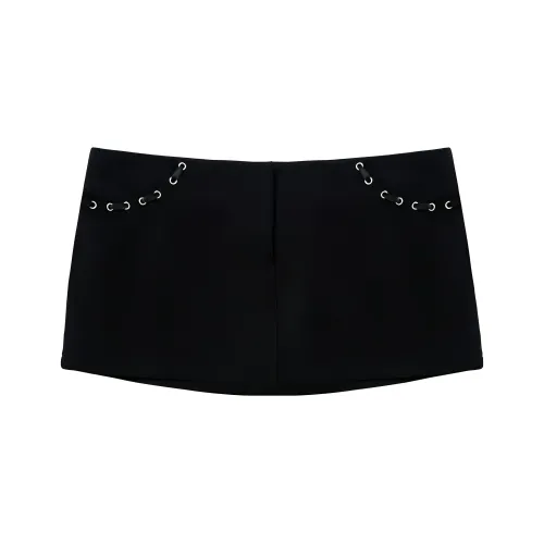 The Kript Черная Женская Повседневная Короткая Юбка
