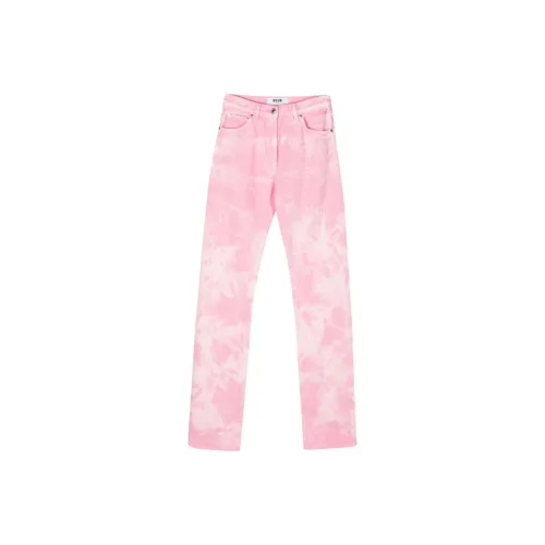 MSGM Розовые Женские Джинсы