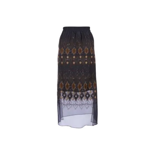 Brunello Cucinelli Многоцветные Женские Повседневные Длинные Юбки