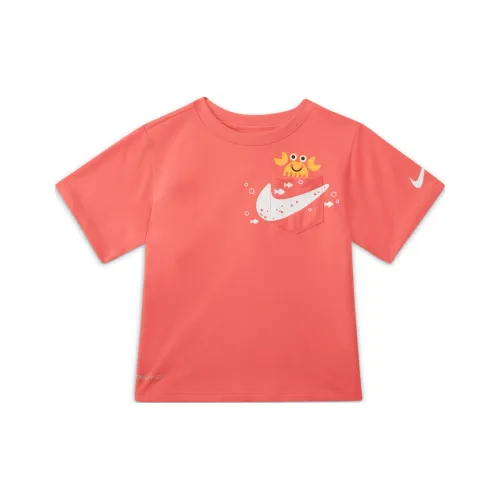 NIKE Кораллово-красные Kids T-рубашки
