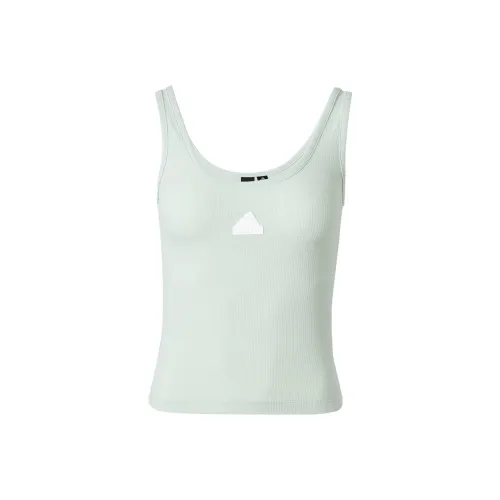 Adidas Льняной зеленый Женские спортивные майки без рукавов