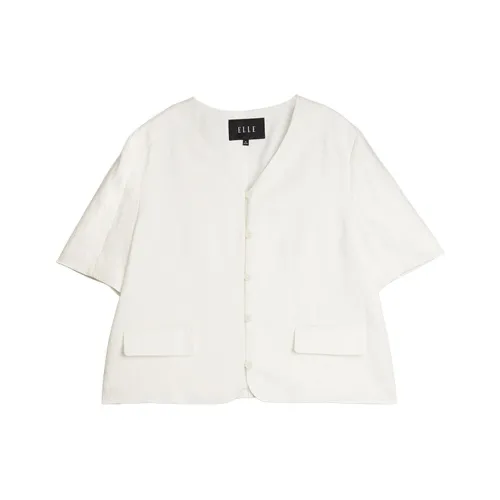 Elle Белое Женское Короткое Пальто