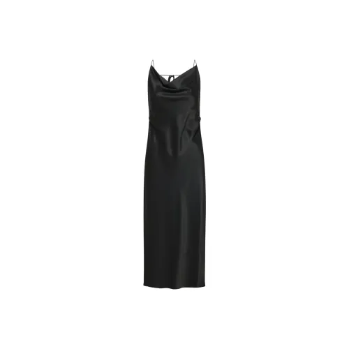 ARITZIA Ten Affection Satin Maxi Dress Slip Dress Women's BLACK BLACK