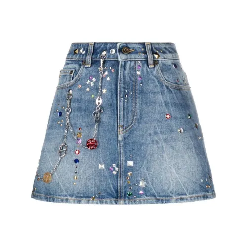 Paco Rabanne Джинсовые короткие юбки Женские Blue