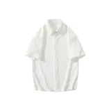 Белая рубашка с короткими рукавами