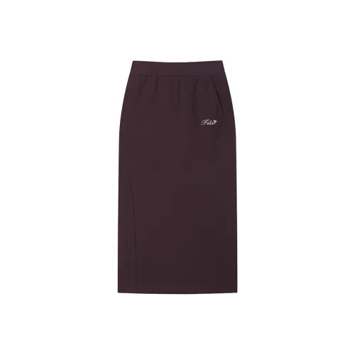 FILA Повседневные короткие юбки Женские Сандаловый коричневый
