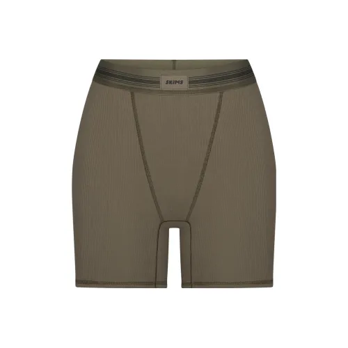 Skims Земляной умбровый/Army MULTI Женские спортивные шорты