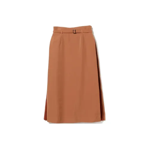 Beams Светло-коричневый Женские Повседневные Короткие Юбки
