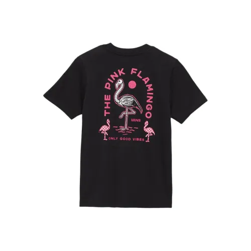 Vans Flamingo Skeleton T-Shirt T-Shirt Черный Детский