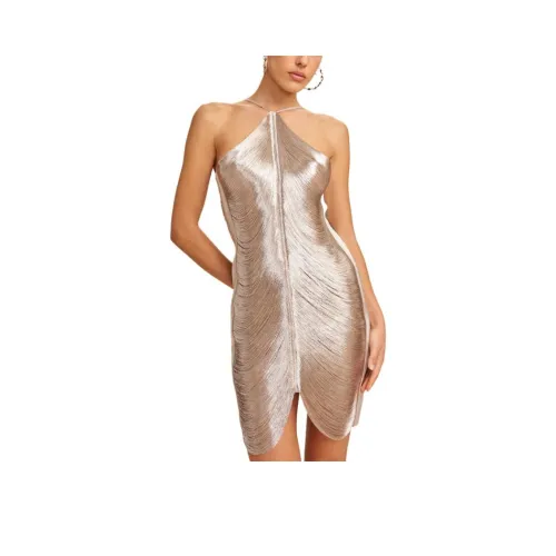 CULT GAIA Без рукавов Платье Женское Шампанское