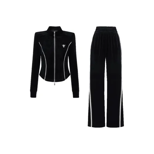 CHICHY CHICHY Size Sister Series Повседневный костюм женский черный