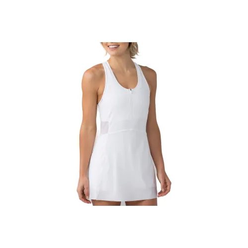 lululemon FINAL Lap Без рукавов Платье Женское Белое