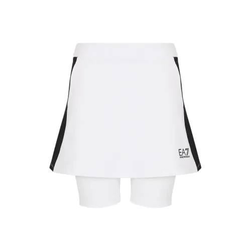 EMPORIO ARMANI EA7 SS24 Повседневные короткие юбки Женские Белые