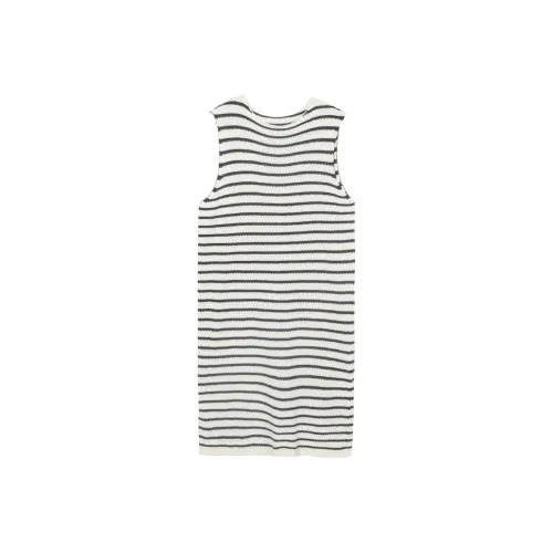 XINBANGBANG Без рукавов Платье Женское Черное Белое