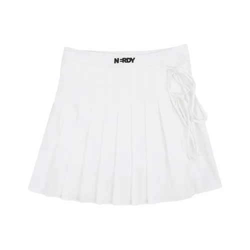 Nerdy SS24 Повседневные короткие юбки Женские Белые