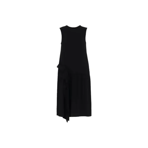 Yohji Yamamoto Ground Y SS25 Без рукавов Платье Женское Черное
