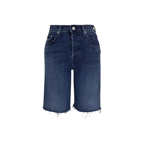 Mother Темно-синие Женские Джинсовые Шорты