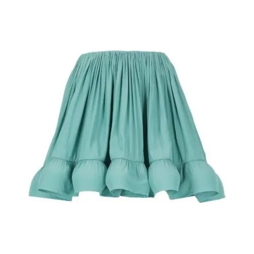 Lanvin Зеленая Женская Повседневная Короткая Юбка