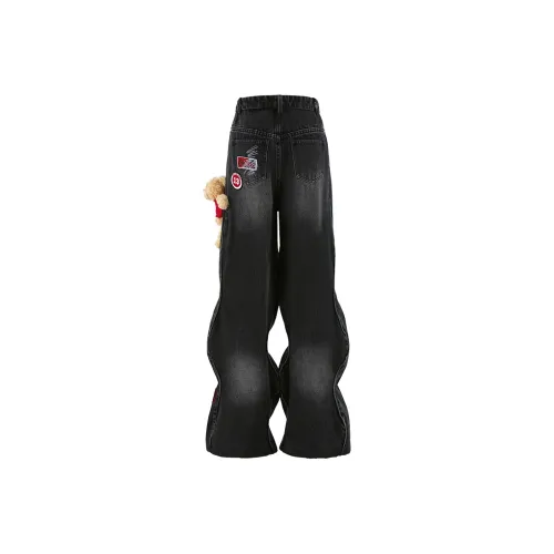 13 DEMARZO Черные Унисекс Джинсы