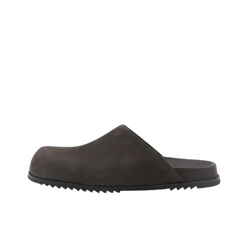 RICK OWENS совместный бренд RO Резиновая подошва Домашние тапочки Мужские Коричневые