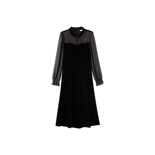 OSA Black Женские Длинные Рукава Платья