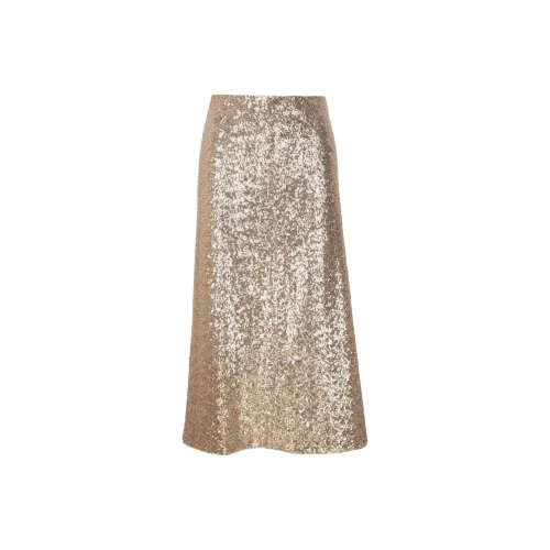 DOROTHEE SCHUMACHER FW23 Повседневный Длинный Юбка Женские Золотой