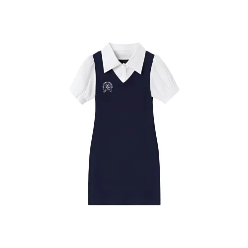 QIUROUYAO Walden Озерно-голубой Женские Комплекты с Юбкой