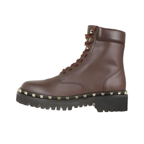 Valentino Rockstud Ботильоны Красно-коричневый Женские