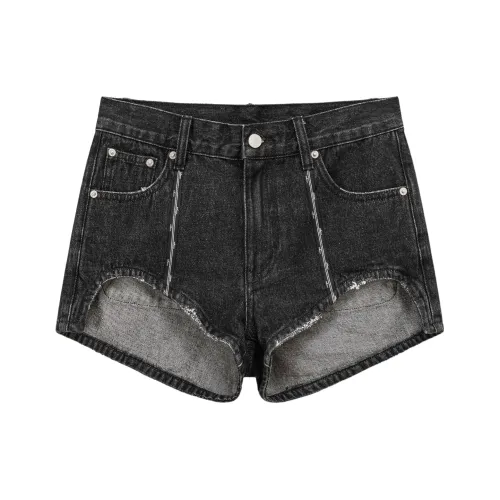 CHUU Черные Женские Джинсовые Шорты