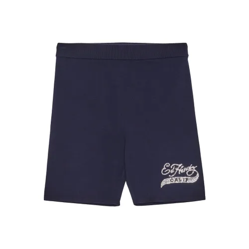 Ed Hardy Синие Женские Спортивные Шорты