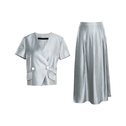 ROEYSHOUSE SS24 Комплект с юбкой Женские Светло-Синий