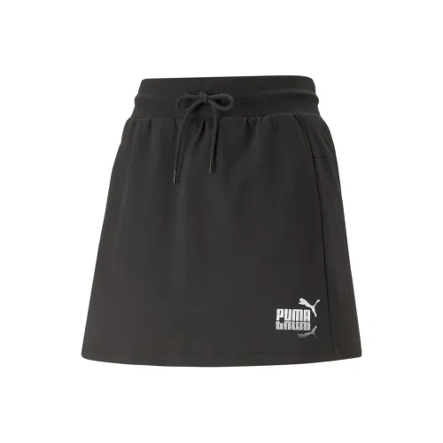 PUMA SUMMER SPLASH SUMMER SPLASH Sweat Юбка 5' Повседневные короткие юбки Женские Черный