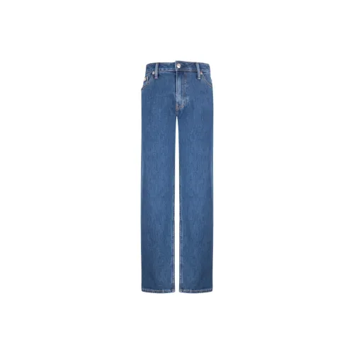 Calvin Klein 1A4 Джинсовый Синий Женские Джинсы