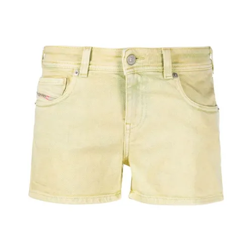 DIESEL Желтые Женские Джинсовые Шорты