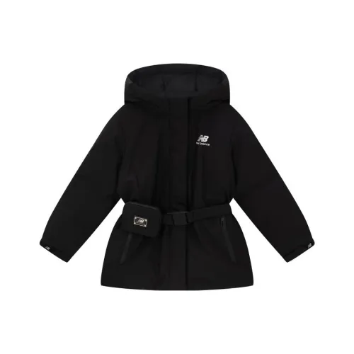 New Balance совместный пуховик черного цвета для подростков