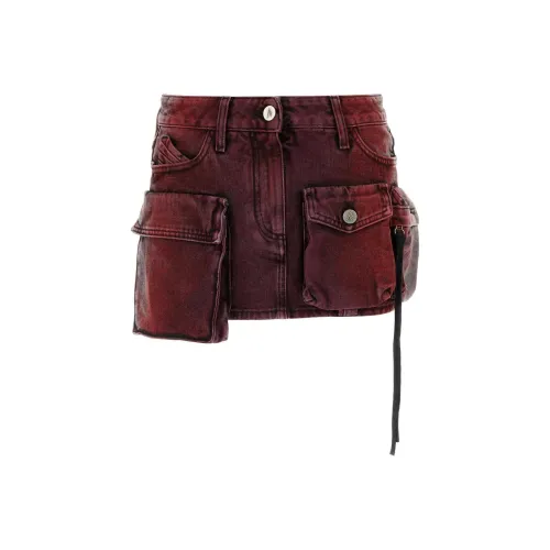 The Attico Повседневные короткие юбки Женские Фуксия