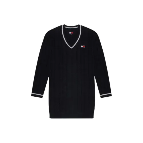 Tommy Hilfiger Морской синий Женские Длинные Платья с Рукавами