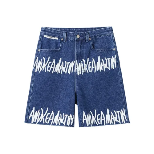 ANDREA MARTIN Синие Женские Джинсовые Шорты