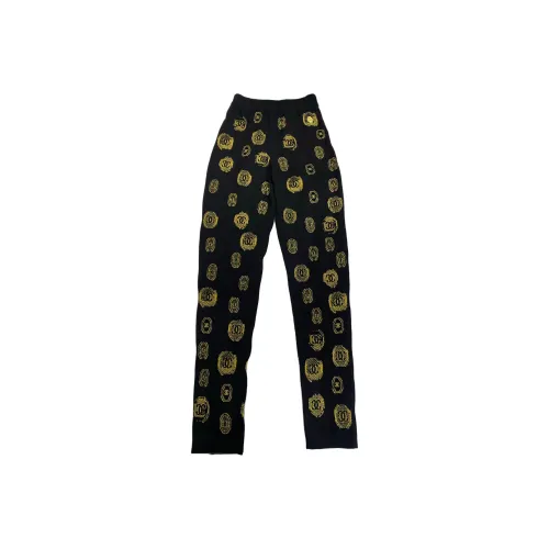 CHANEL 21A Leggings Женские Black Gold