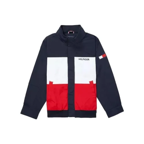 Tommy Hilfiger Детская одежда Colorblock Regatta Ветровки и Пальто Детский Морской Синий