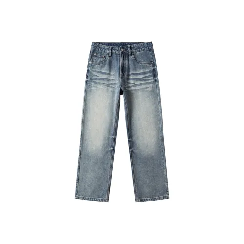 JIELNSELN Ледяной синий XBL 3016 Унисекс Джинсы