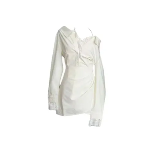 Lookinto Длинное платье с длинными рукавами женское