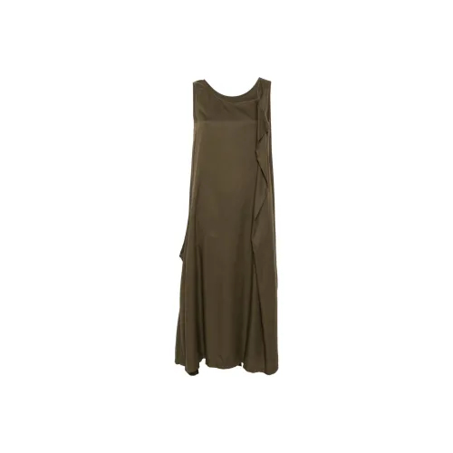 Yohji Yamamoto Khaki Женские Платья без рукавов