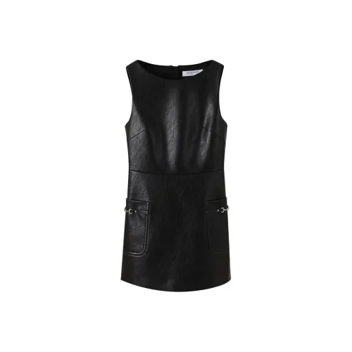 NancyCavally Без рукавов Платье Женское Черное