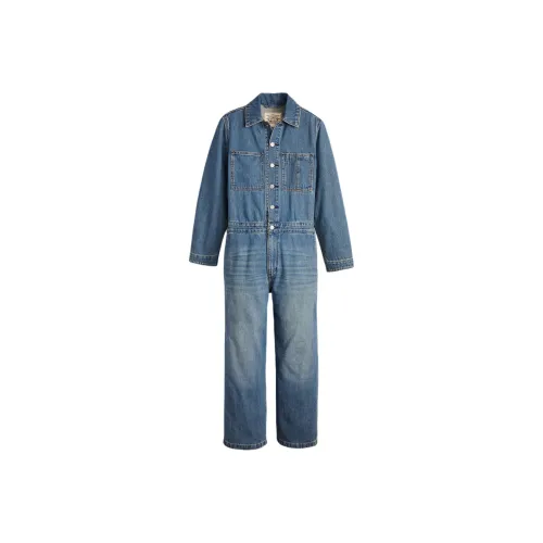 Levis Linen+Denim Collection Синий Женские Комбинезоны