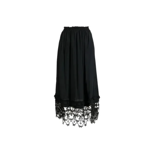 SIMONE ROCHA Черная Женская Повседневная Длинная Юбка