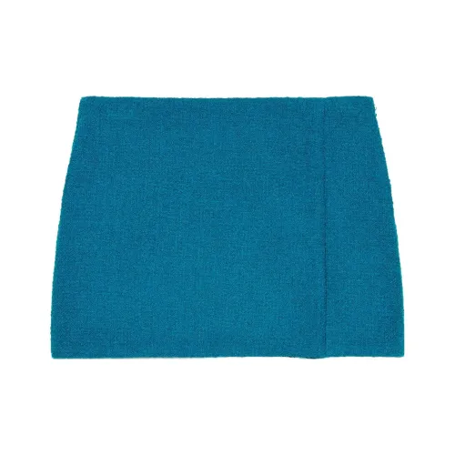 GUCCI FW23 Повседневные короткие юбки Женские Синий Зеленый